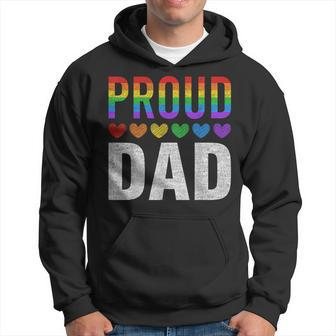 Proud Dad Of Gay Lesbian Lgbt Family Matching Pride Ally Hoodie | Mazezy