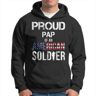 Proud Pap Of A Soldier Army Family Gift Veteran Day Hoodie | Mazezy CA