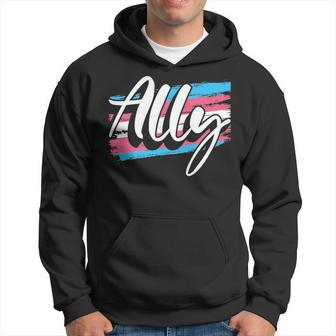 Proud Transgender Ally Ftm Mtf Trans Pride Lgbt Support Hoodie | Mazezy