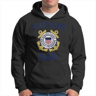 Proud Us Coast Guard Dad Military Pride Gift For Mens Pride Month Funny Designs Funny Gifts Hoodie | Mazezy