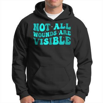 Ptsd Awareness Not All Wounds Are Visible Groovy Hoodie | Mazezy