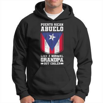 Puerto Rican Grandpa Abuelo Puerto Rican Flag Puerto Rico Hoodie - Seseable