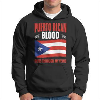 Puerto Rico Flag Boricua Puerto Rican Blood Pride Hoodie - Seseable