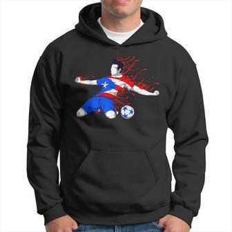 Puerto Rico Soccer Puerto Rican National Flag Football Lover Hoodie | Mazezy