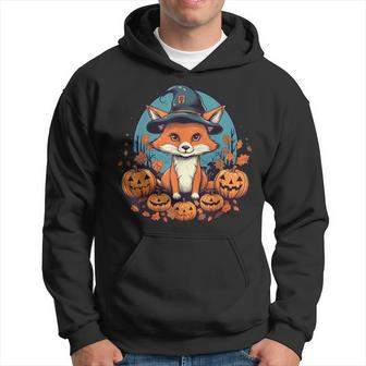 Pumpkin Fox Costume On Fox Halloween Hoodie - Monsterry AU
