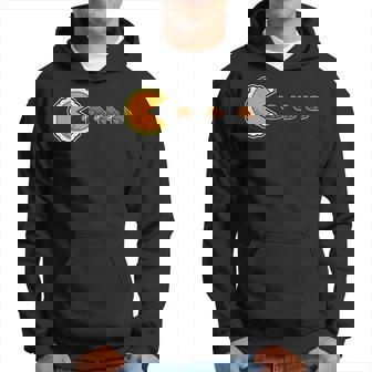 Pumpkin Pie And Turkeys Funny 80S Video Game Thanksgiving 80S Vintage Designs Funny Gifts Hoodie | Mazezy