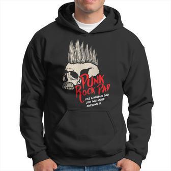 Punk Rock Dad Just Way More Awesome Hoodie - Thegiftio UK