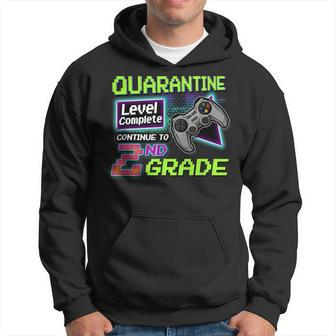 Quarantine Level Complete Back To School 2Nd Grade Gamer Hoodie | Mazezy