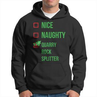 Quarry Rock Splitter Pajama Christmas Hoodie | Mazezy