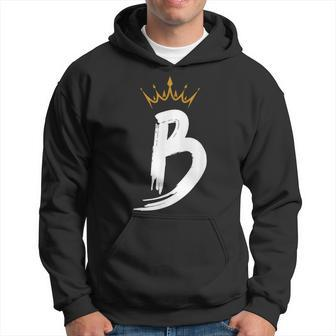 Queen King Letter B Favorite Letter With Crown Alphabet Hoodie - Monsterry