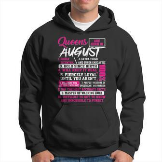 Queens Are Born In August 10 Facts Funny Birthday Hoodie | Mazezy