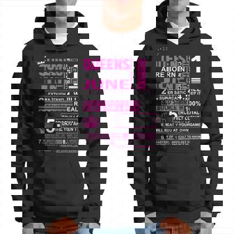 Queens Are Born In June Birthday Hoodie | Mazezy