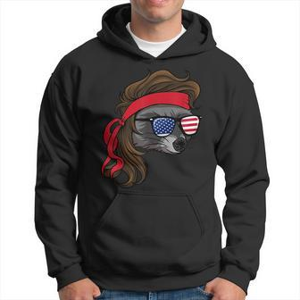 Raccon With A Mullet - Funny Redneck Mullet Pride Hoodie | Mazezy