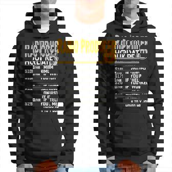 Radio Producer Hourly Rate Radio Broadcaster Hoodie | Mazezy