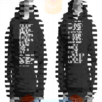 Raise Lions Not Sheep Patriot Party Hoodie | Mazezy