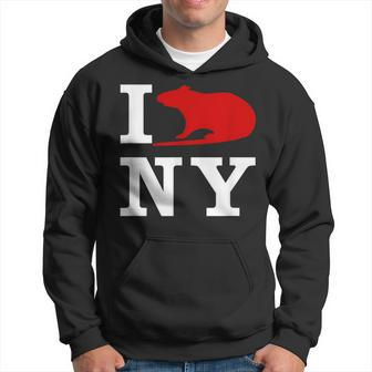 I Rat Ny I Love Rats New York Hoodie - Seseable
