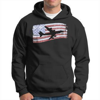 Rc-135 Rivet Joint Spy Plane Distressed Us Flag Hoodie | Mazezy