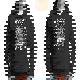Reading Is Fun Book Reader Halloween Satan Goat Reading Funny Designs Funny Gifts Hoodie | Mazezy
