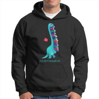 Readosaurus Dinosaur | Books Library Reading Lovers Reading Funny Designs Funny Gifts Hoodie | Mazezy
