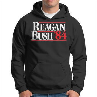 Reagan Bush 84 Vintage Republican Hoodie | Mazezy