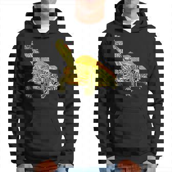 Red-Eared Slider Turtle For Turtle Lovers Hoodie | Mazezy