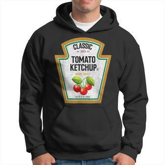 Red Ketchup Diy Tomato Ketchup Halloween Costume Matching Tomato Funny Gifts Hoodie | Mazezy