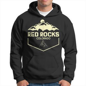 Red Rocks Colorado Beautiful Rocky Mountains Hoodie - Seseable