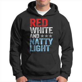 Red White & Natty-Light Red White Blue 4Th Of July Patriotic Hoodie | Mazezy