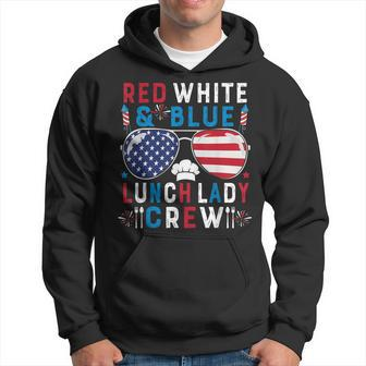 Red White Blue Lunch Lady Crew Sunglasses 4Th Of July Gifts Hoodie - Thegiftio UK