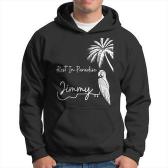 Rest In Paradise Jimmy Parrot Heads Guitar Music Lovers Hoodie | Mazezy