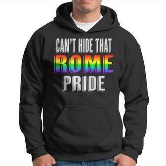 Retro 70S 80S Style Cant Hide That Rome Gay Pride Hoodie | Mazezy