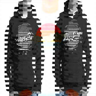 Retro Airway Heights Home State Cool 70S Style Sunset Hoodie | Mazezy