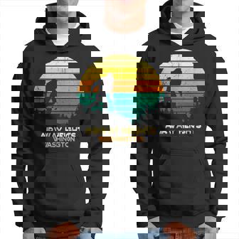 Retro Airway Heights Washington Big Foot Souvenir Hoodie | Mazezy