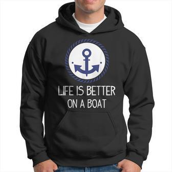 Retro Anchor Sailors Captain & Crew Gift Quote Hoodie | Mazezy