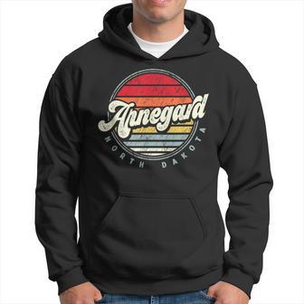 Retro Arnegard Home State Cool 70S Style Sunset Hoodie | Mazezy