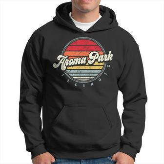 Retro Aroma Park Home State Cool 70S Style Sunset Hoodie | Mazezy