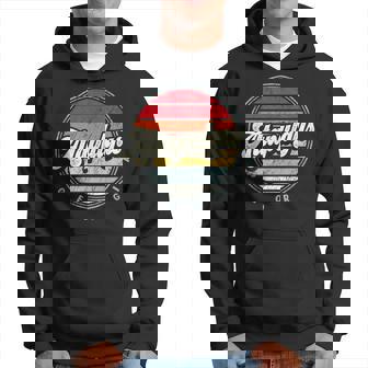 Retro Attapulgus Home State Cool 70S Style Sunset Hoodie | Mazezy