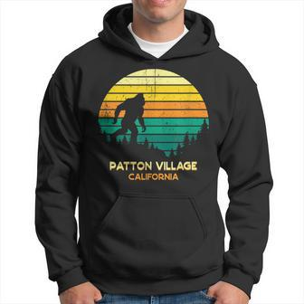 Retro Bayou Patton Village California Bigfoot Souvenir Hoodie | Mazezy