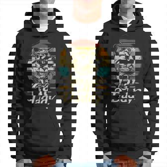 Retro Cat Daddy 80S 90S Style Cat Sunglasses Vintage Hoodie - Monsterry