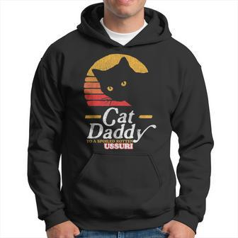 Retro Cat Daddy To A Spoiled Rotten Ussuri 80S Hoodie | Mazezy