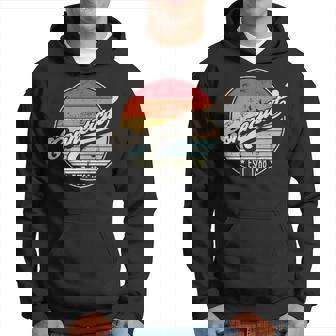 Retro Connecticut Home State Ct Cool 70S Style Sunset Gift For Women Hoodie - Thegiftio UK