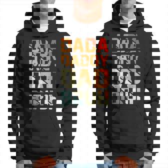 Retro Dada Daddy Dad Bruh Fathers Day Vintage Funny Father Hoodie