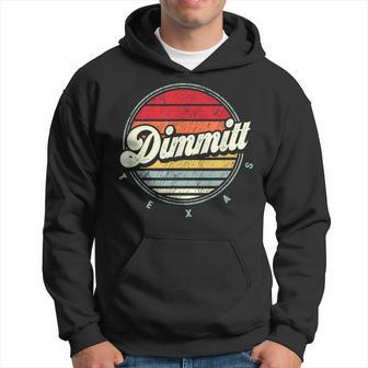 Retro Dimmitt Home State Cool 70S Style Sunset Hoodie | Mazezy