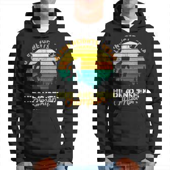 Retro Glenn Heights Texas Big Foot Souvenir Hoodie | Mazezy