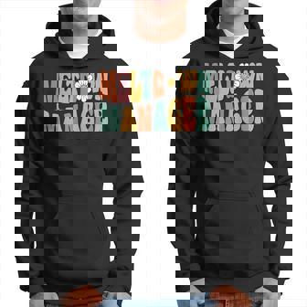 Retro Groovy Meltdown Manager After School Daycare Provider Hoodie | Mazezy