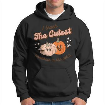 Retro Halloween I Teach The Cutest Pumpkins In The Patch Hoodie - Monsterry
