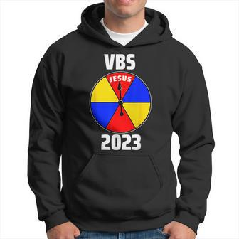 Retro I Love Vbs 2023 Vacation Bible School Game Spinner Hoodie - Seseable