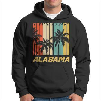 Retro Orange Beach Alabama Palm Trees Vacation Hoodie | Mazezy DE