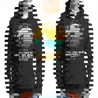 Retro Orange Cove California Big Foot Souvenir Hoodie | Mazezy