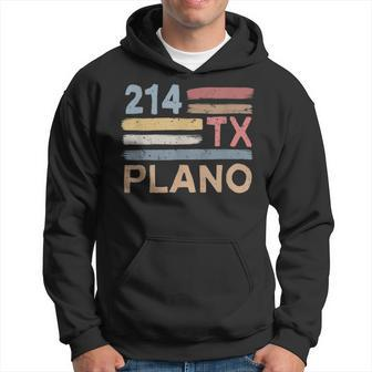 Retro Plano Area Code 214 Residents State Texas Hoodie | Mazezy